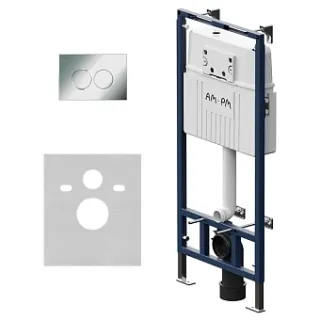 Инсталляция для подвесного унитаза Am.Pm MasterFit I012710.0151 с клавишей ProC L механическая хром